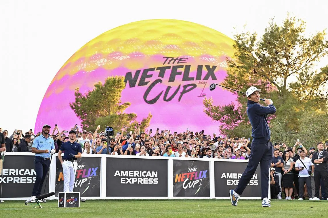 Netflix says the purpose of the Cup is to promote Full Swing and Drive To Survive, its successful docuseries about golf and racing.