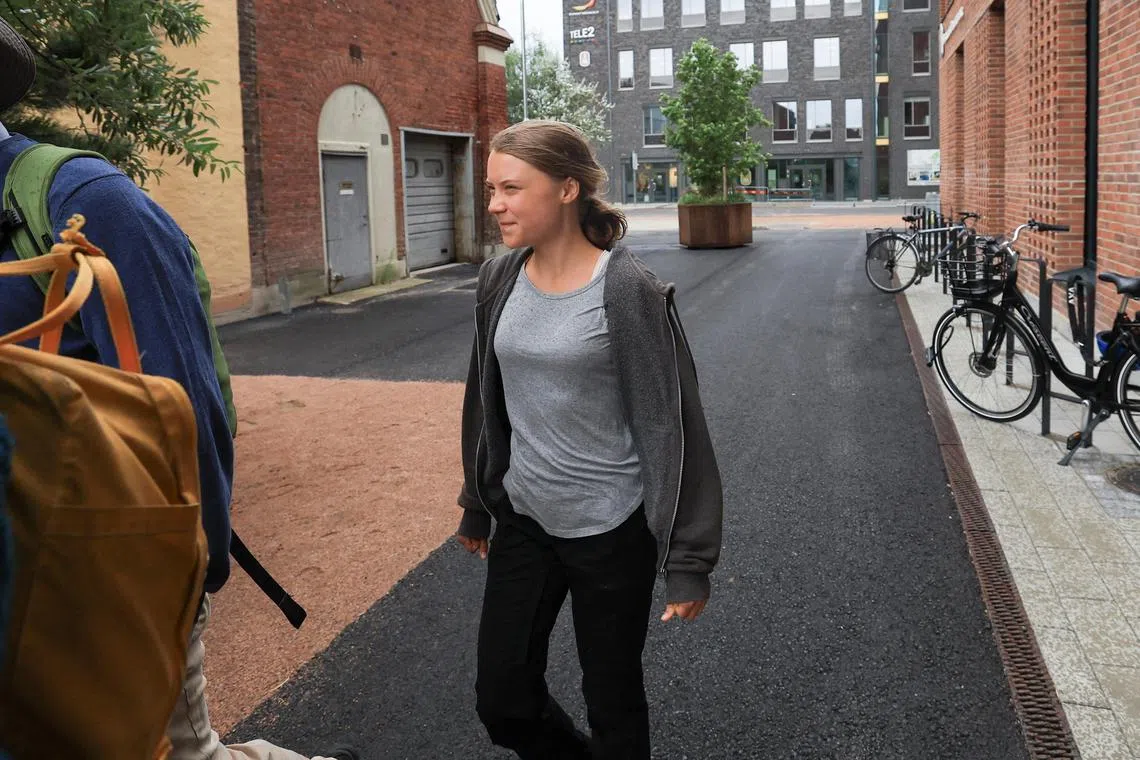 Climate activist Greta Thunberg told a court in Malmo, Sweden she acted out of necessity.