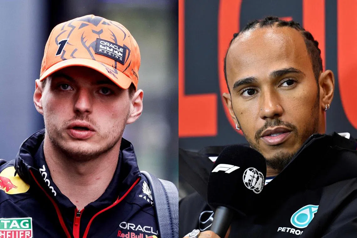 Max Verstappen (left) suggested Spa was less dangerous than Monaco, while Lewis Hamilton called for trust in the FIA.