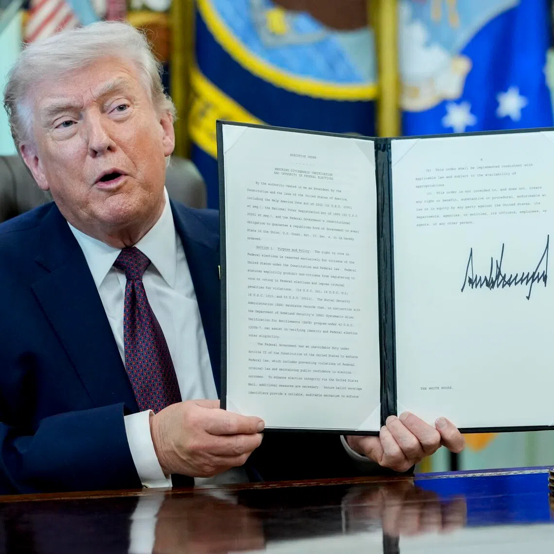 Trump said he would also retain his existing jobs overseeing federal housing and mortgage policies.