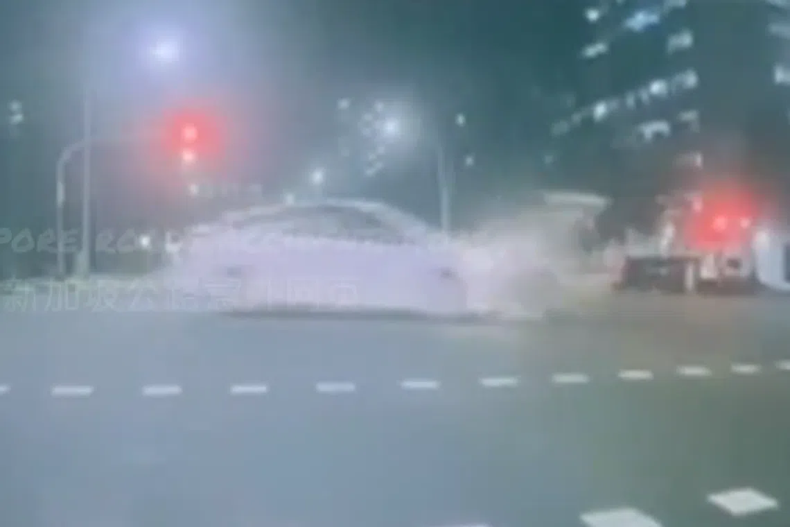 The car driver is assisting with investigations.