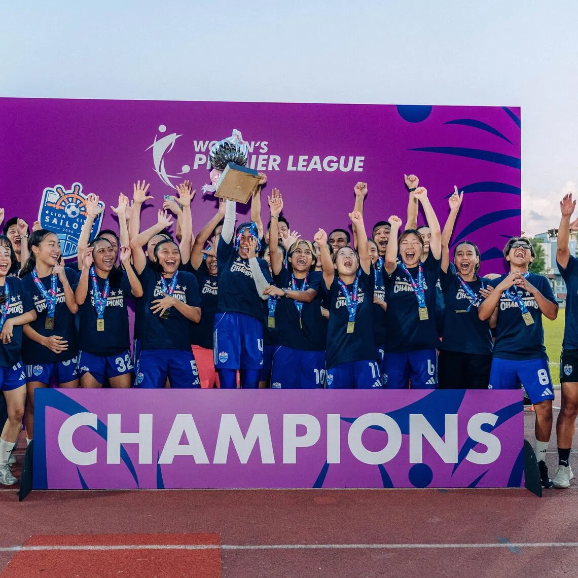 The Lion City Sailors recapture the Women’s Premier League title they last won in 2024, after a 20-0 win over Hougang United on June 27.