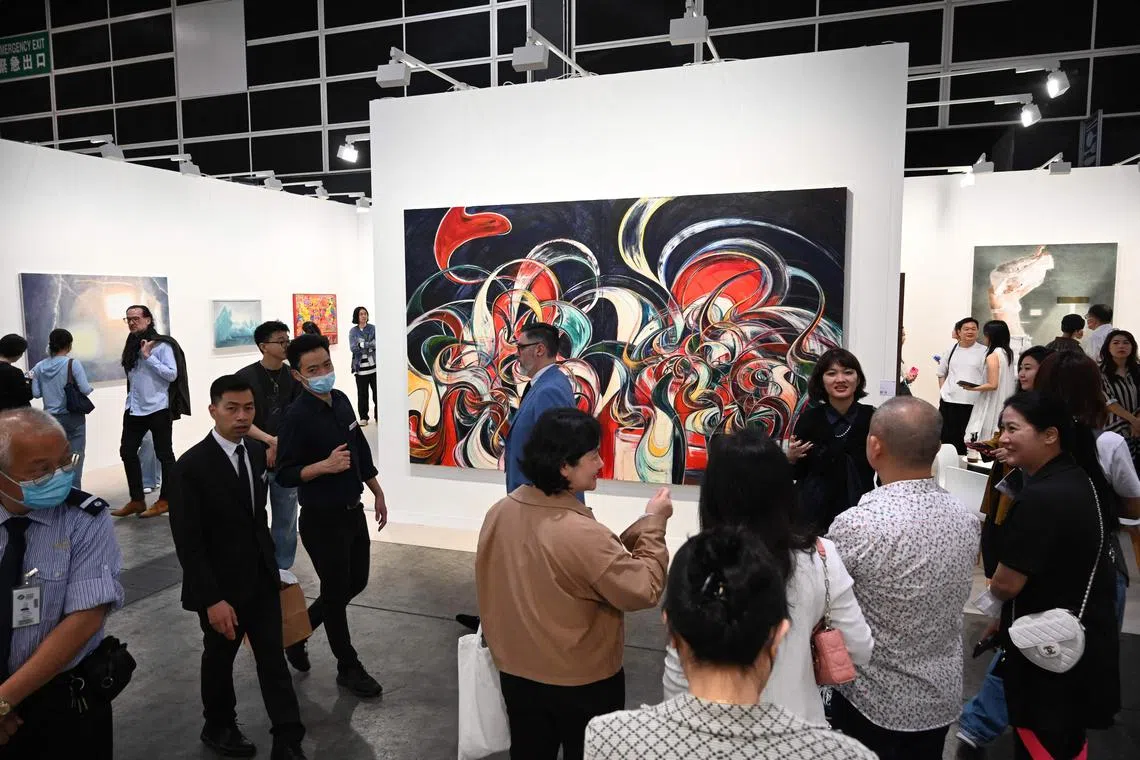 More than 86,000 visitors poured through the halls of the Art Basel fair in Hong Kong last week.
