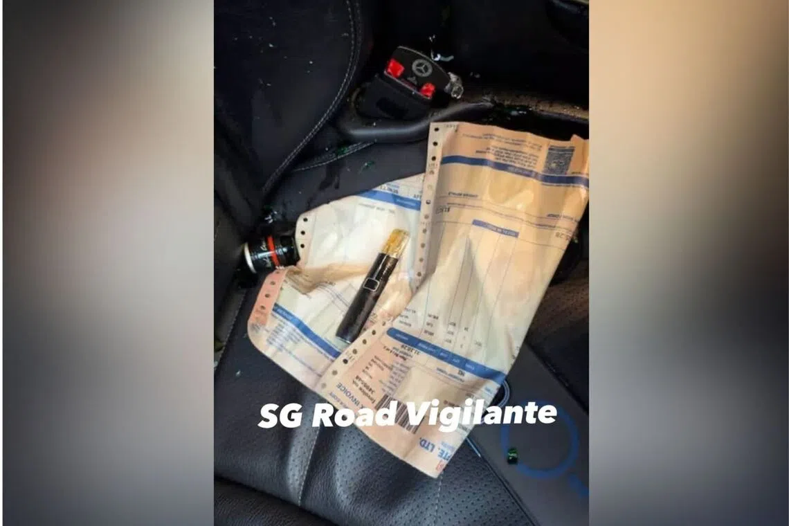 The police said a vaporiser was found in the driver’s possession.