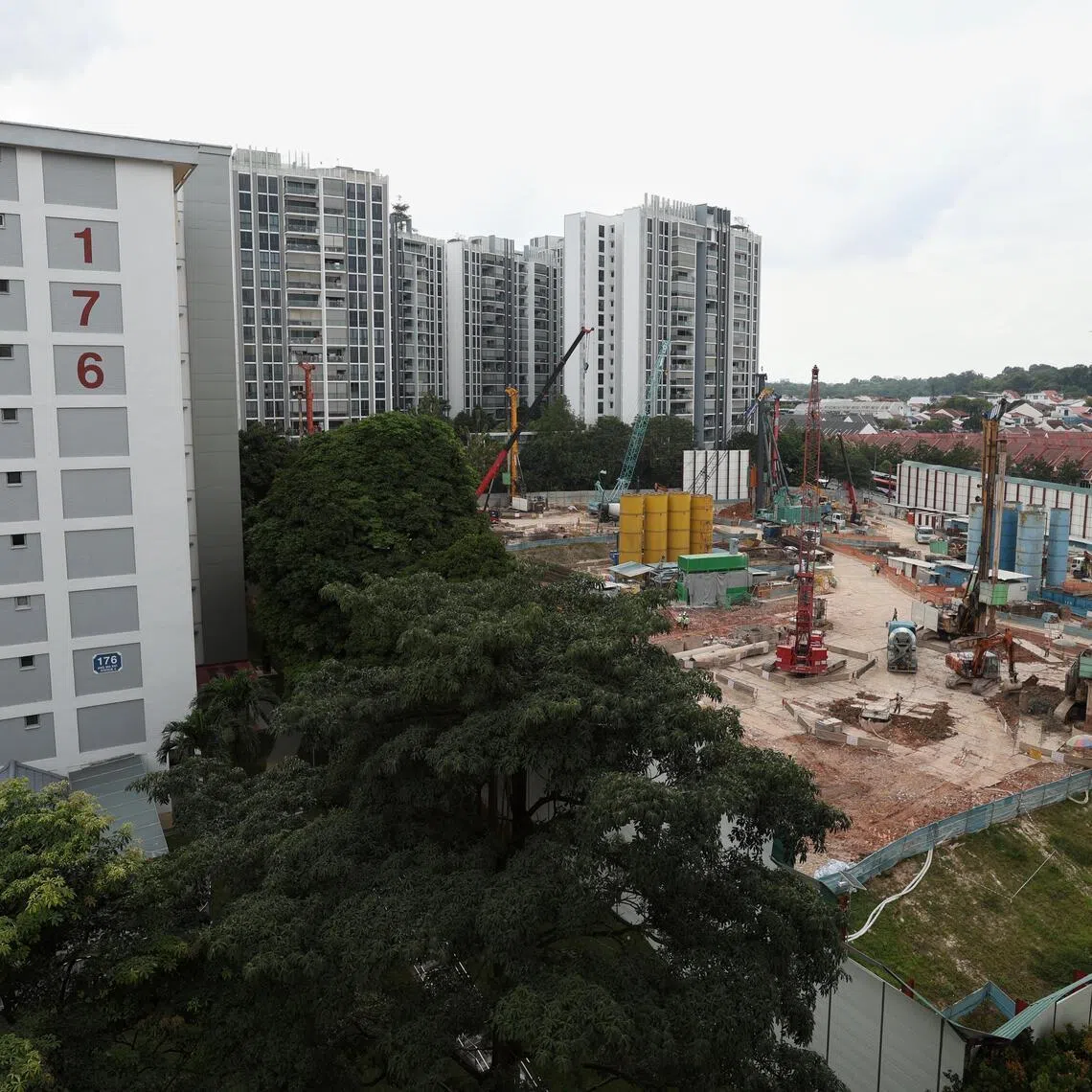 Piling work for the Ang Mo Kio Avenue 2 project, which is about 1km from Mayflower MRT station, began in September 2025.