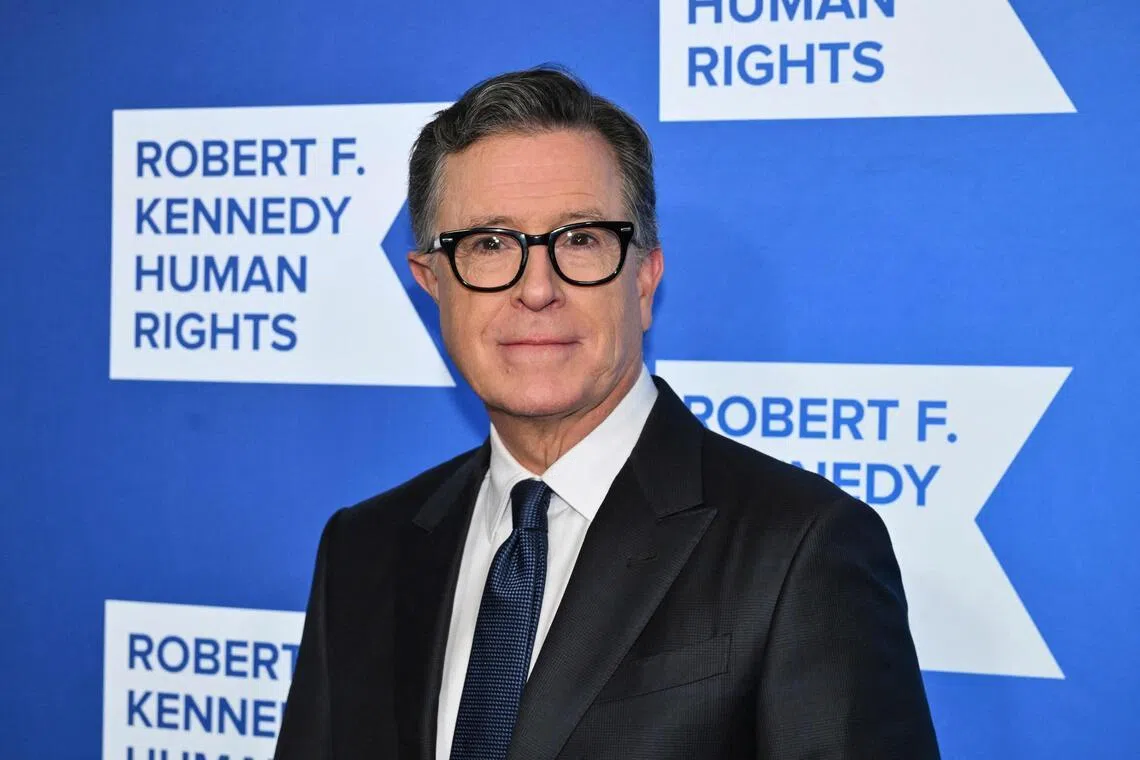Stephen Colbert is in his final months hosting The Late Show, which will go off the air in May. 