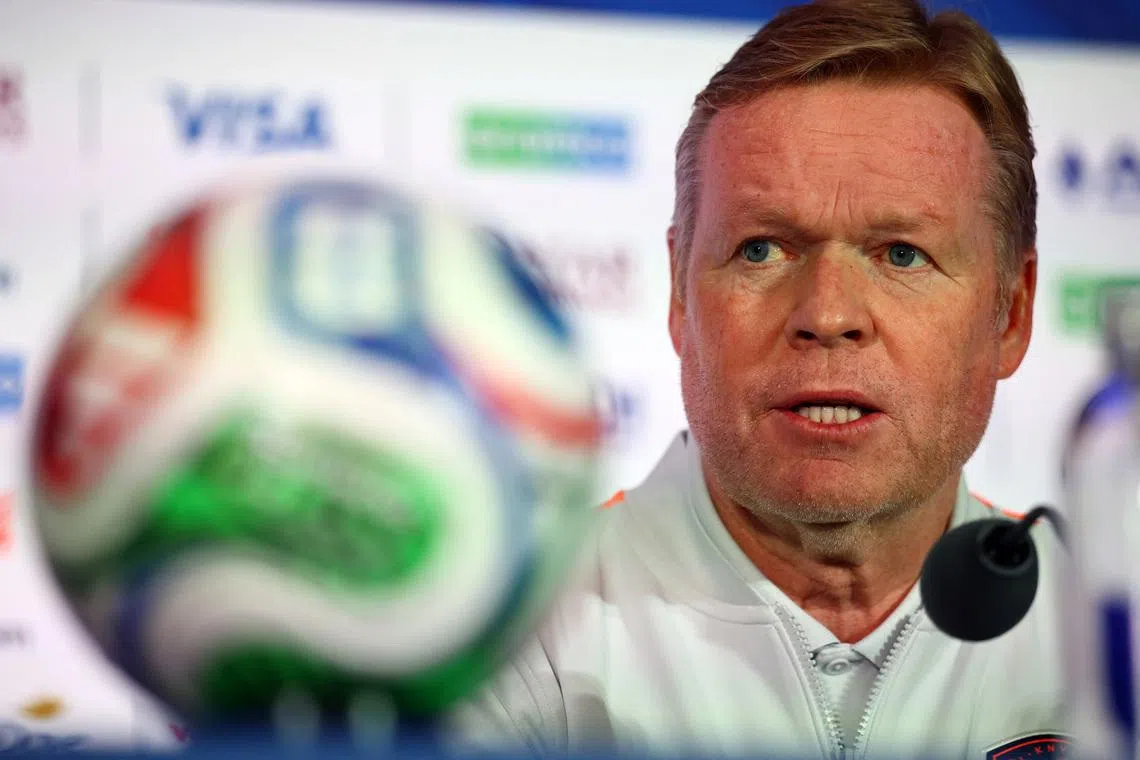 Netherlands coach Ronald Koeman took responsibility following his side's 2-2 draw with Japan.