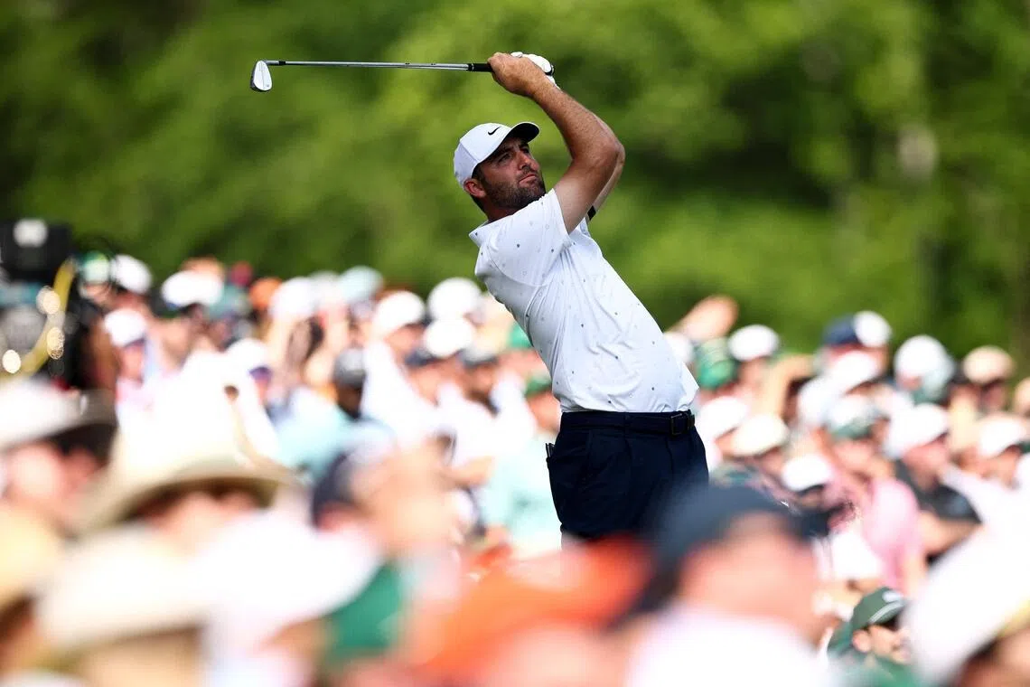 Scottie Scheffler was regularly followed by a flock of fans at the 2026 Masters.