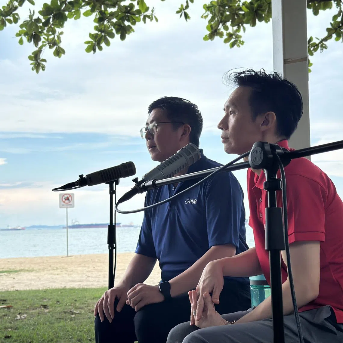 (From left) Mr Thoo Jung Chee, representative from National Water Agency PUB and Mr Lee Wai Kin representing the Urban Redevelopment Authority (URA). 