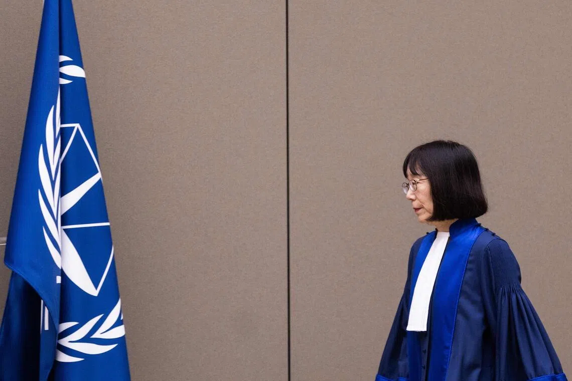 ICC president Tomoko Akane, 70, has been a court judge since 2018.