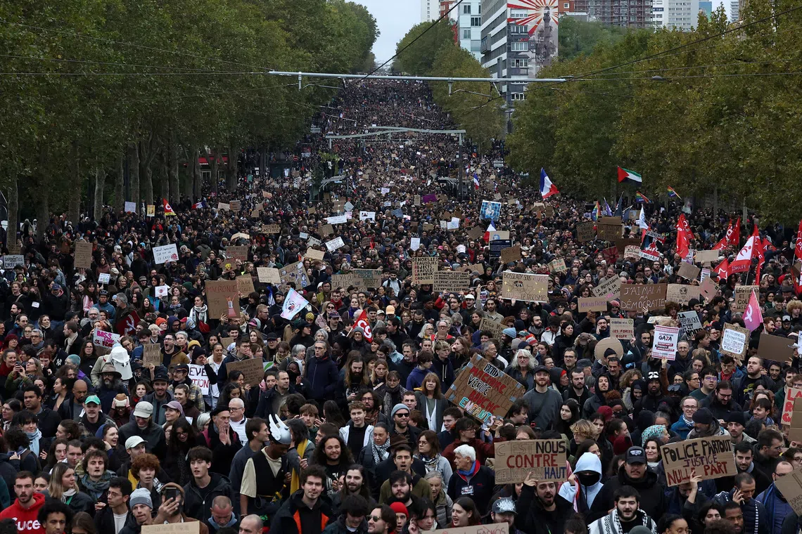 In France, protesters are demanding better-funded schools and then a smoother link to universities.