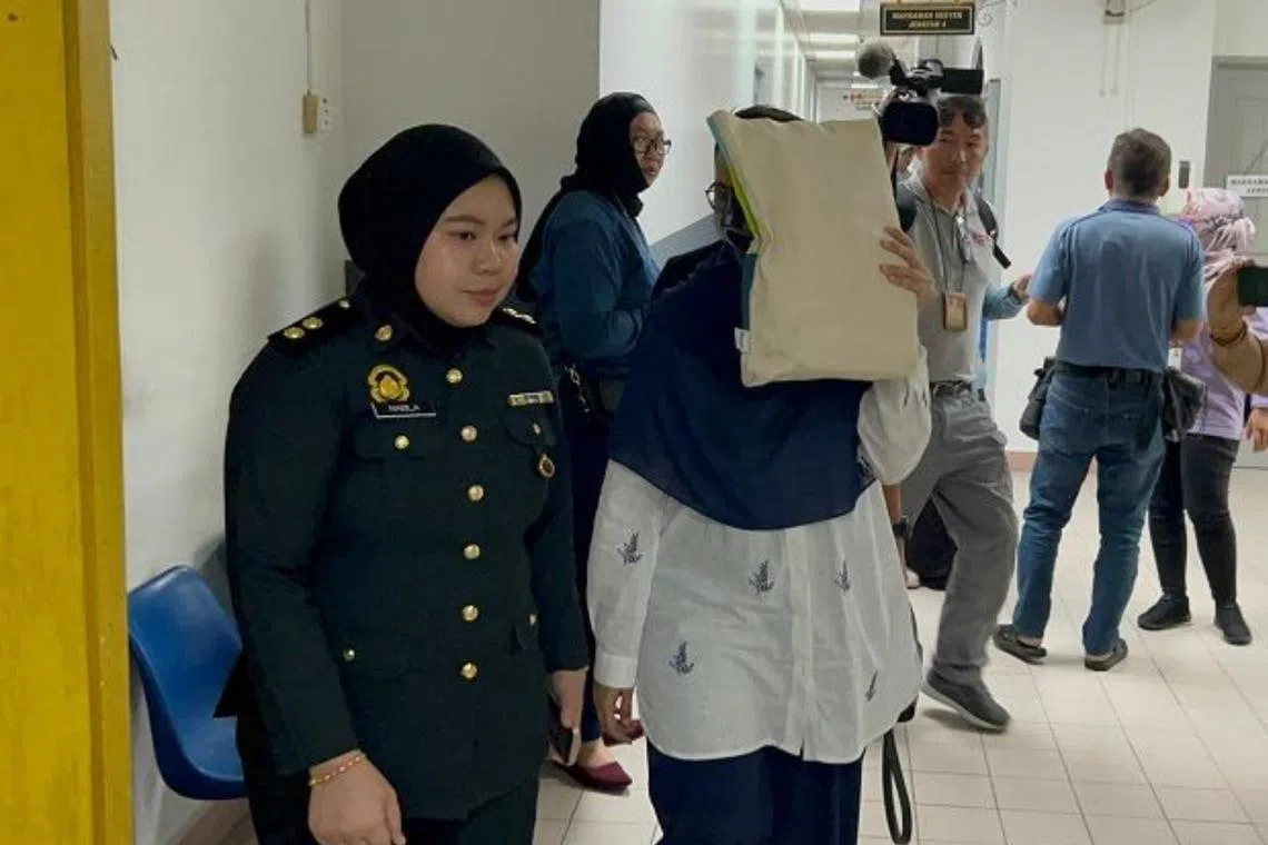Soraya Md Tamyes allegedly sold 250 litres of diesel to a Singapore-registered bus at a petrol station in Jalan Kempas Baru, Tebrau.