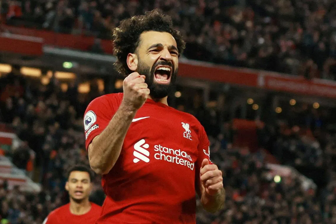 Liverpool forward Mohamed Salah has six goals and four assists in 10 appearances in all competitions this season.