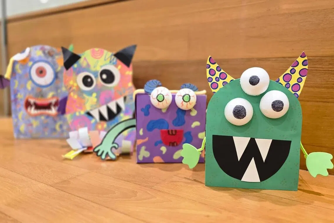 Kids can join a Monster Builders craft workshop at the Keppel Centre for Arts Education. 