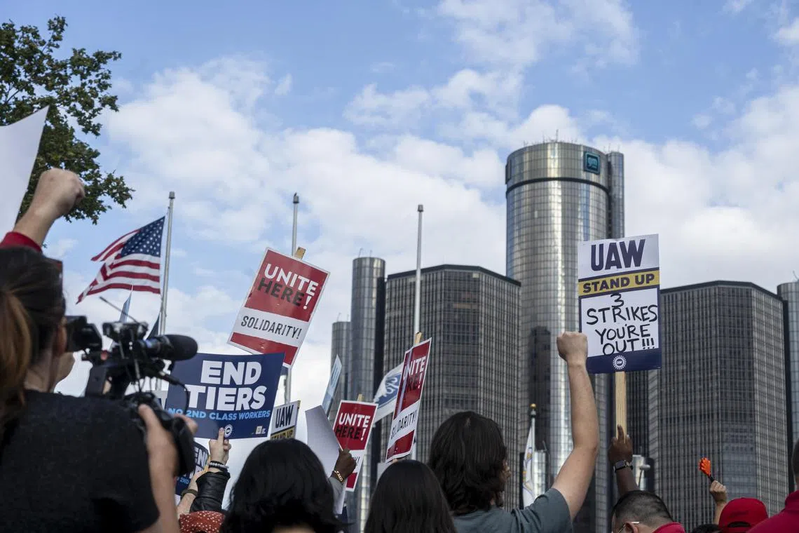 The coordinated strikes won record pay increases for workers at GM, Ford and Chrysler-owner Stellantis.