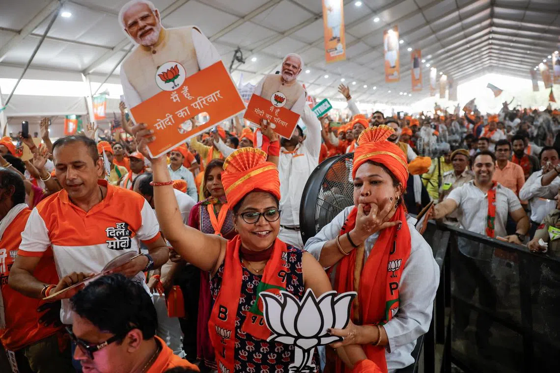 Prime Minister Narendra Modi's alliance won 350 seats in the 2019 elections, and has been hoping to secure 400 in 2024.