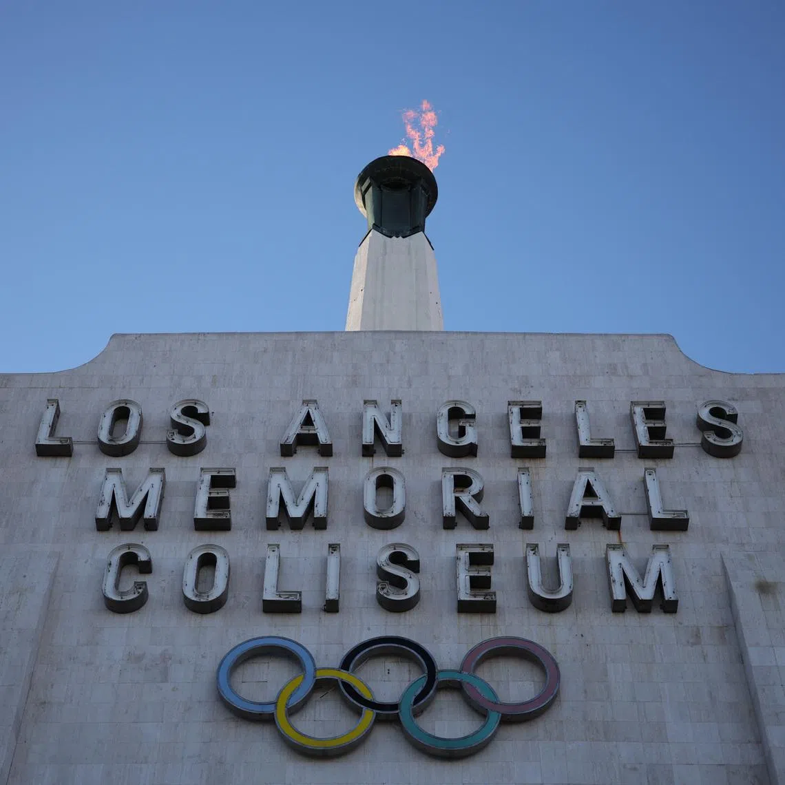 Olympics - LA28 officials speak to the media - LA Memorial Coliseum, Los Angeles, California, U.S. - January 13, 2026 General view of Los Angeles Memorial Coliseum REUTERS/Daniel Cole
