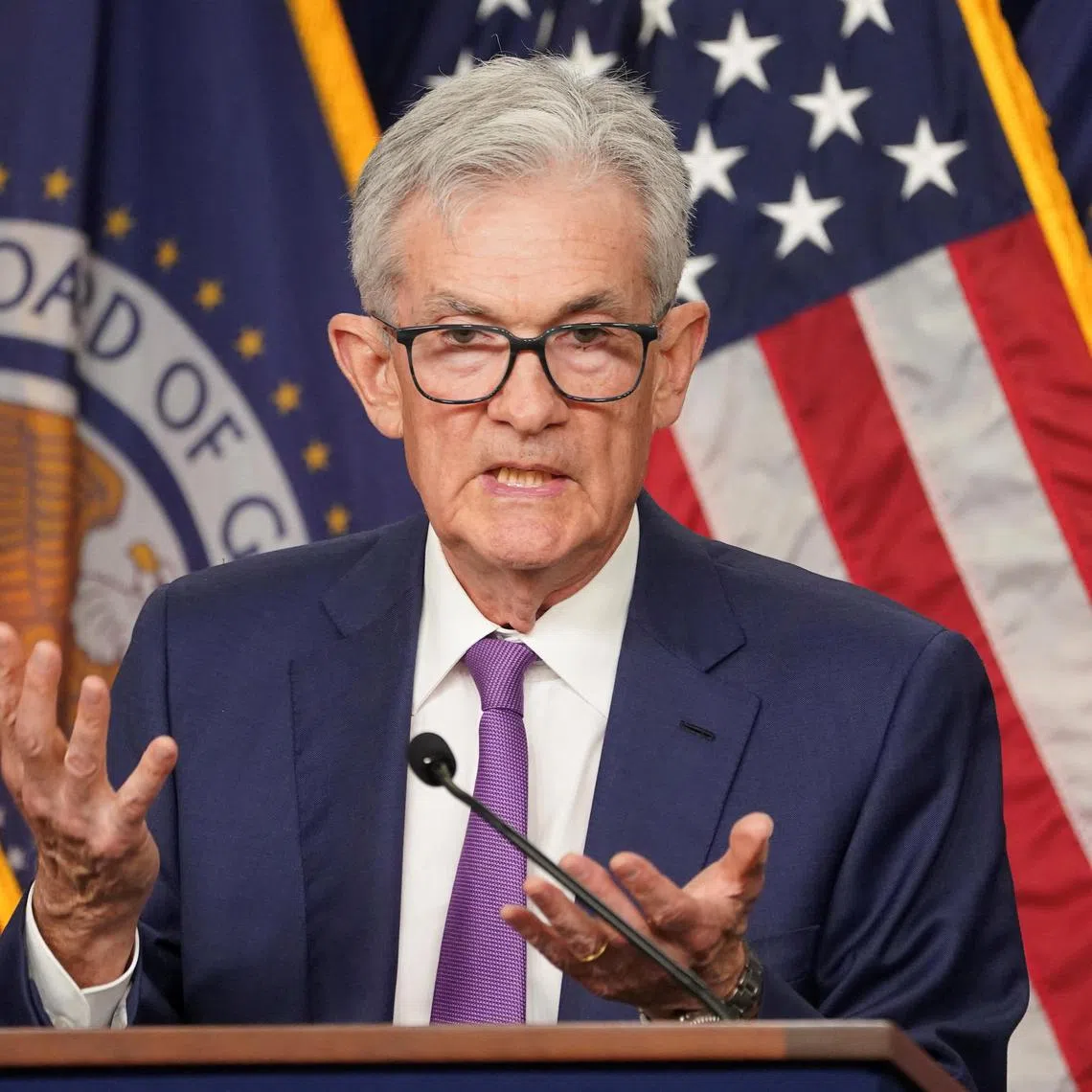 U.S. Federal Reserve Chair Jerome Powell holds a press conference following a two-day meeting of the Federal Open Market Committee on interest rate policy in Washington, U.S., May 1, 2024. REUTERS/Kevin Lamarque