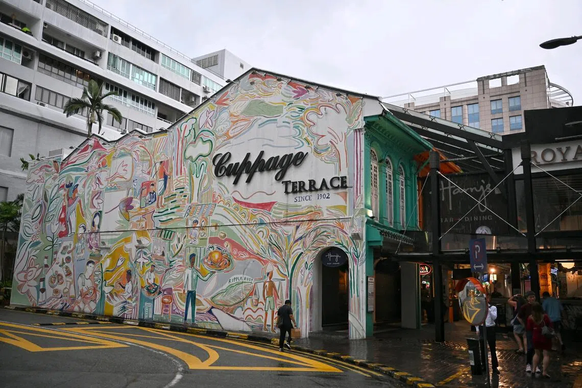 Cuppage Terrace has a total gross floor area of 34,678 sq ft, excluding the outdoor refreshment area, and 62 years left on its 99-year lease.