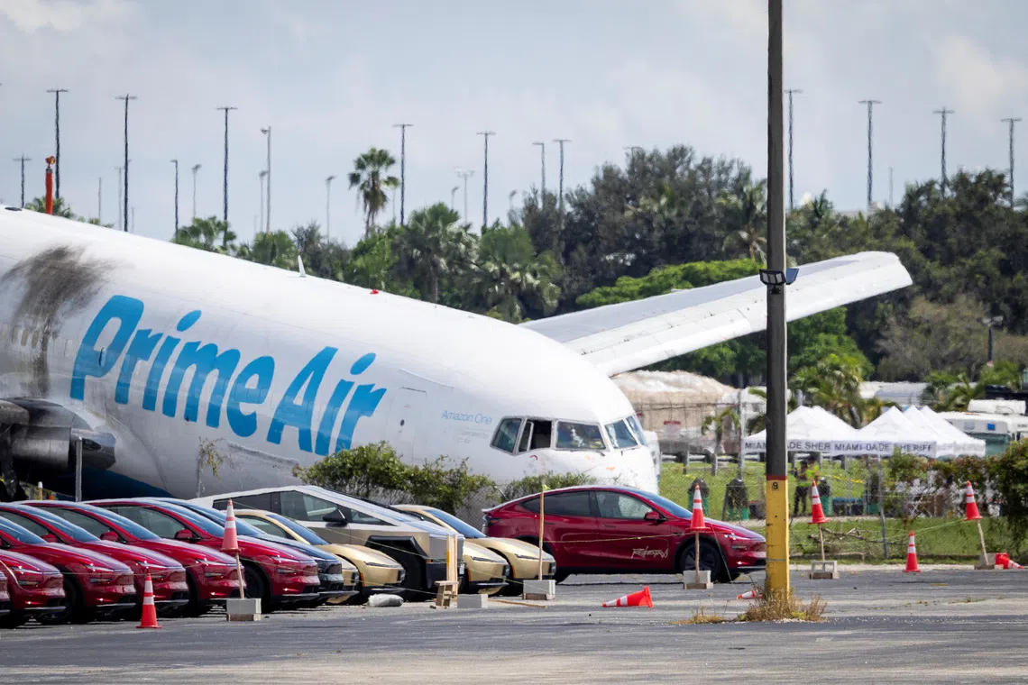 The NTSB said there was no indication in the recorded data that speed brakes or thrust reversers were deployed to help slow the plane.