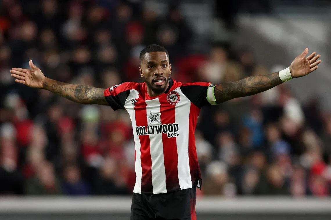 TV replays showed Brentford's Ivan Toney moving the ball twice from its original placing before a free kick..