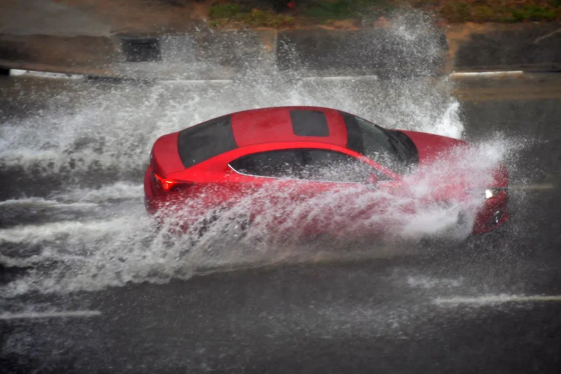 Tyre treads help displace water on wet roads so the rubber retains contact with the tarmac.