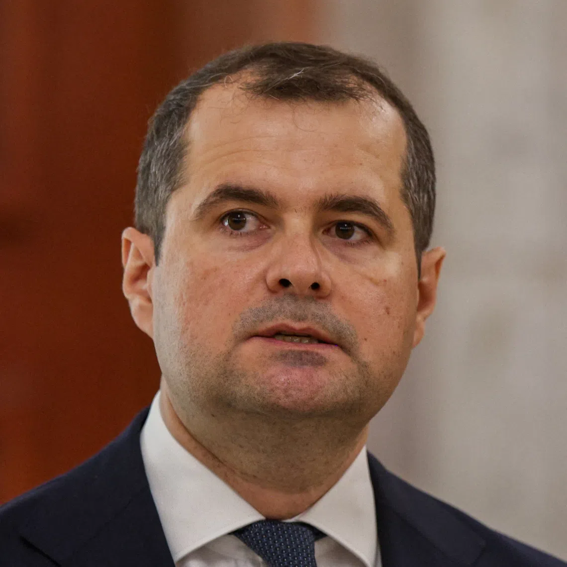 Vasile Tofan speaks during his oath-taking ceremony as the country's new Prime Minister, in Chisinau, Moldova, July 22, 2026. REUTERS/Vladislav Culiomza