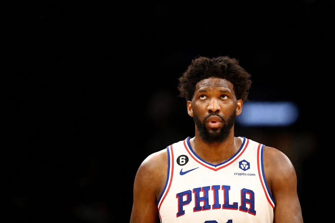 Joel Embiid signed a four-year, US$213 million (S$281.52 million) contract extension in 2021 that runs through 2026-27