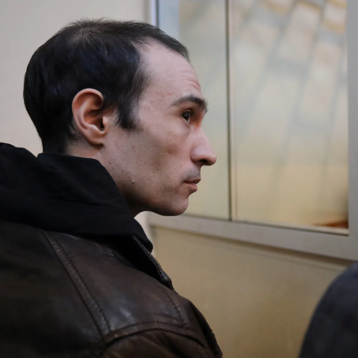 French national Martin Ryan, accused of espionage, attends a court hearing in Baku, Azerbaijan January 6, 2025. REUTERS/Aziz Karimov