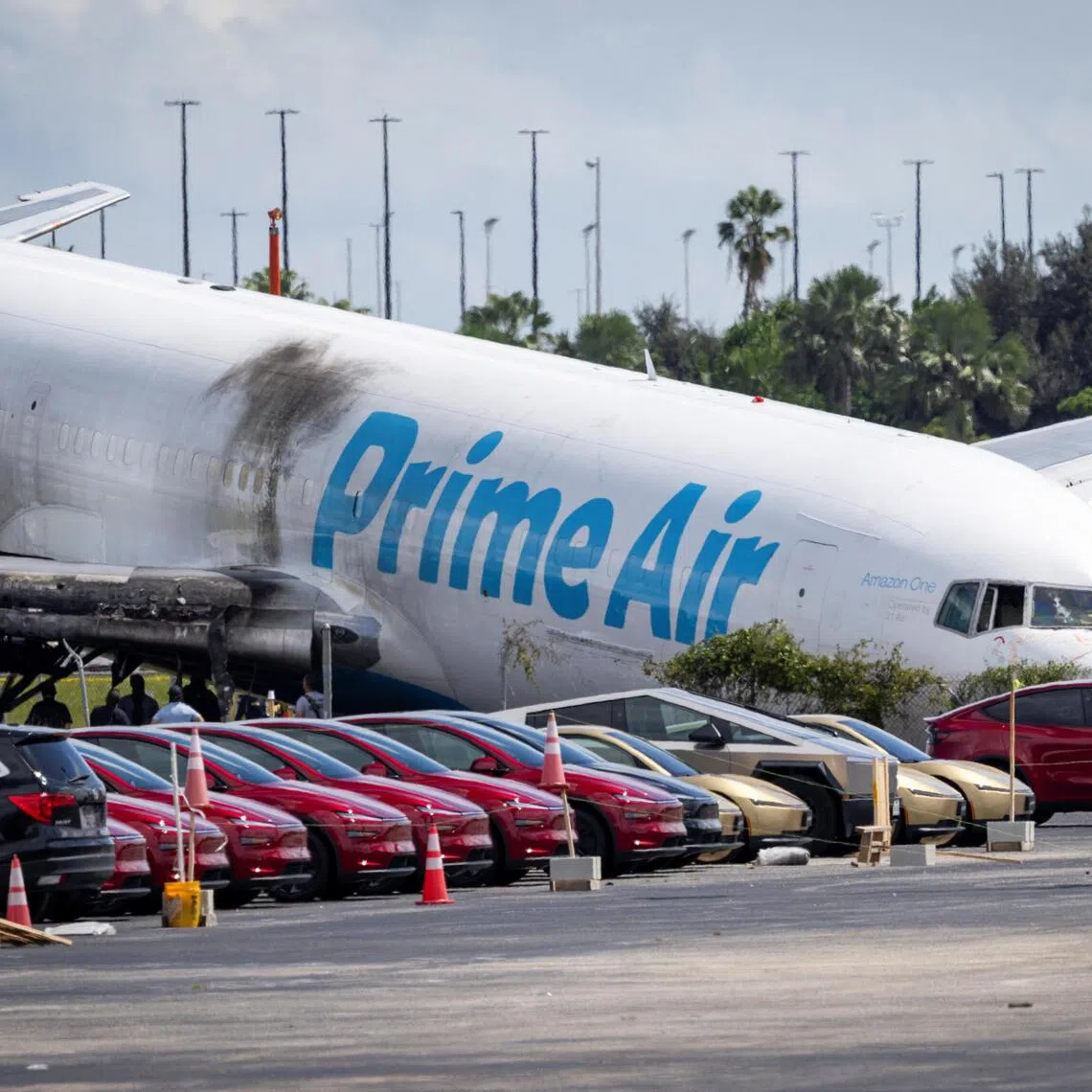 The two people aboard the plane, the pilot and co-pilot, survived and had yet to be interviewed.