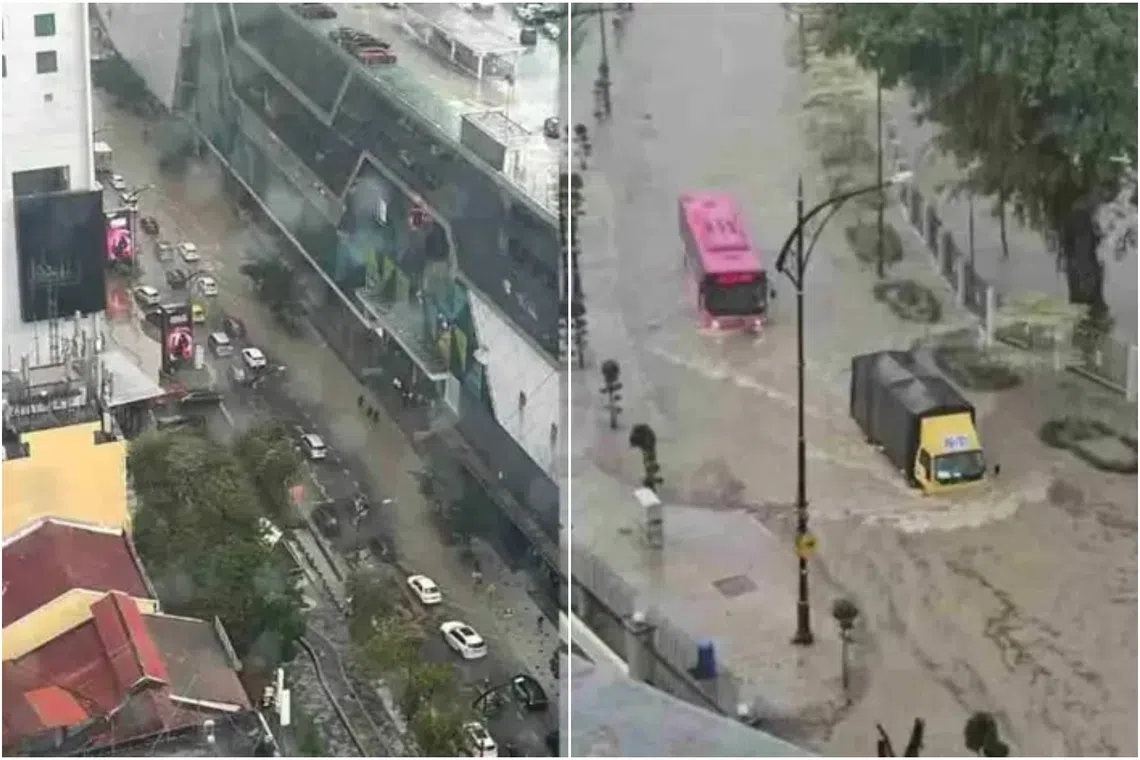 Several areas in JB hit by flash floods