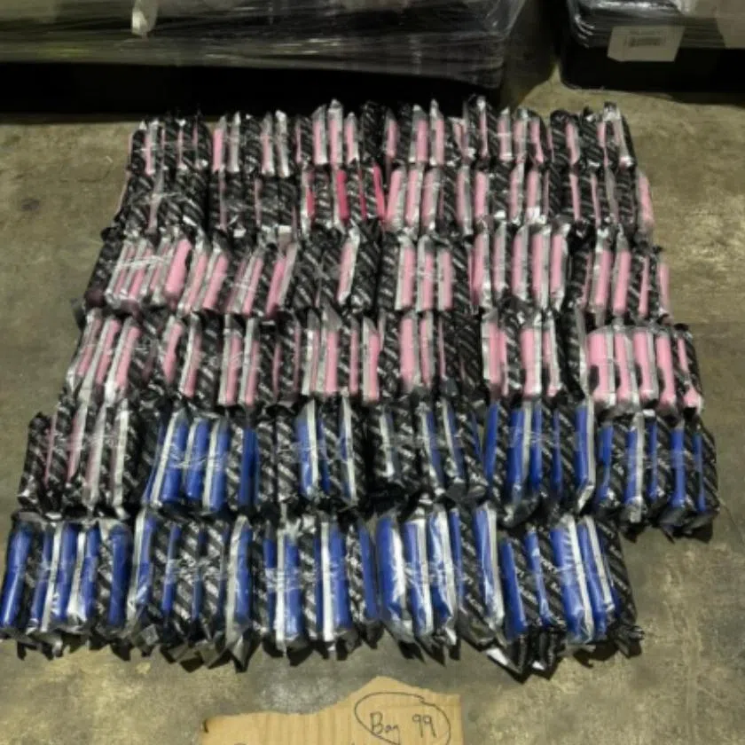 Almost 67,000 vapes and related components were seized from a raid on a warehouse in Mandai.
