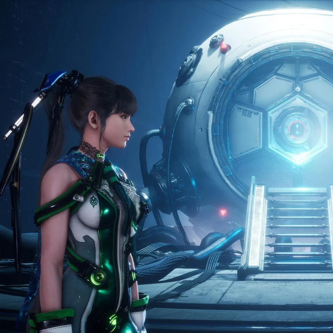 A scene from the action-adventure game Stellar Blad, which is among the South Korean-made titles that reached global audiences in recent years. 