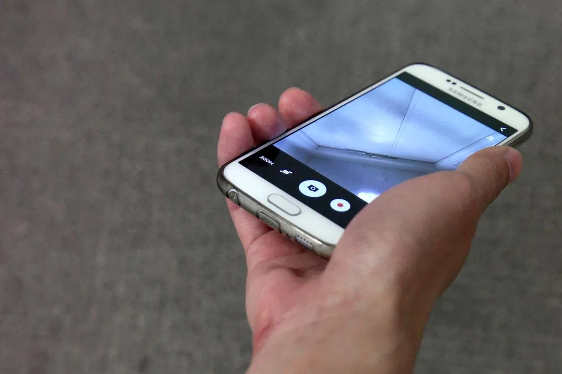 The volunteer admitted that he was struggling with voyeuristic tendencies when the victim asked him what he was up to.