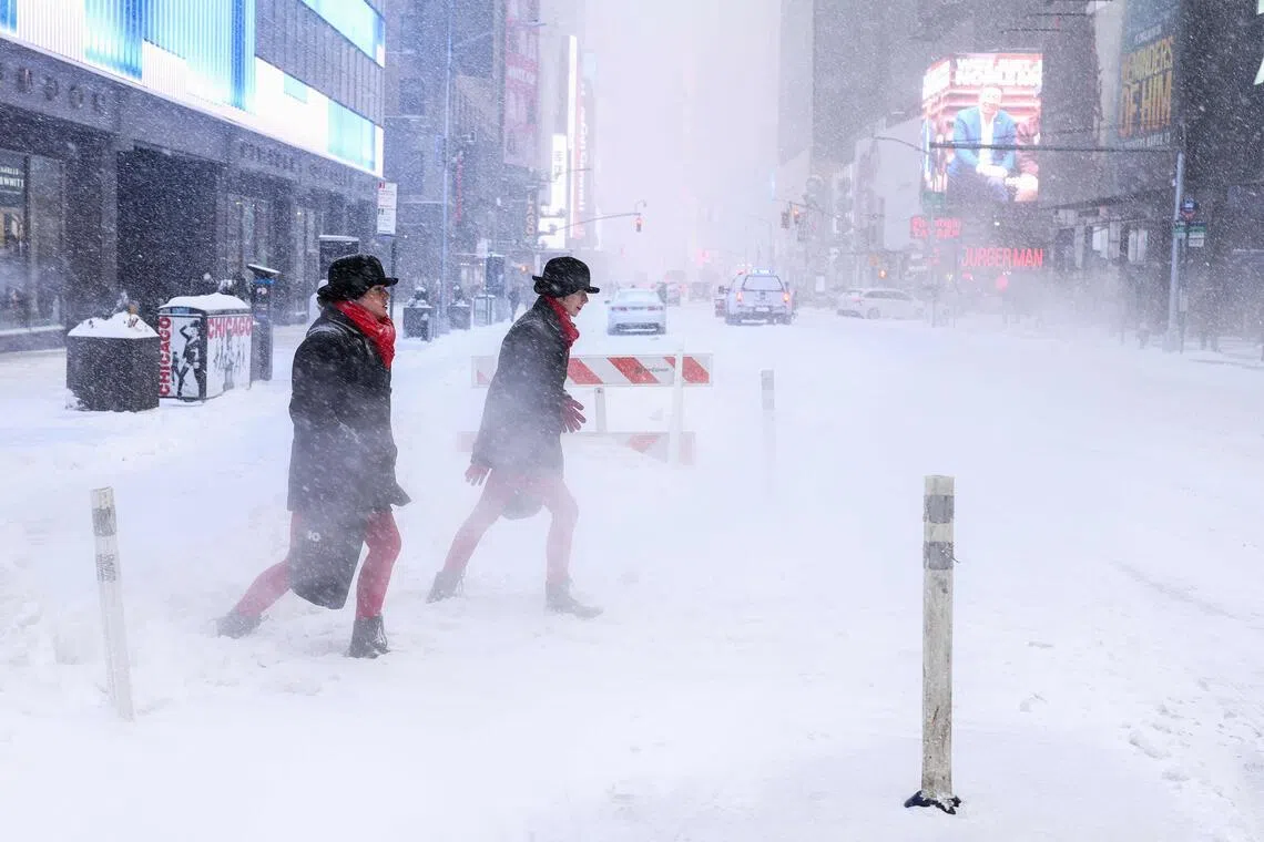 The US authorities warned that temperatures in some regions can dig to extremes under minus 45 deg C, which can cause frostbite within minutes.