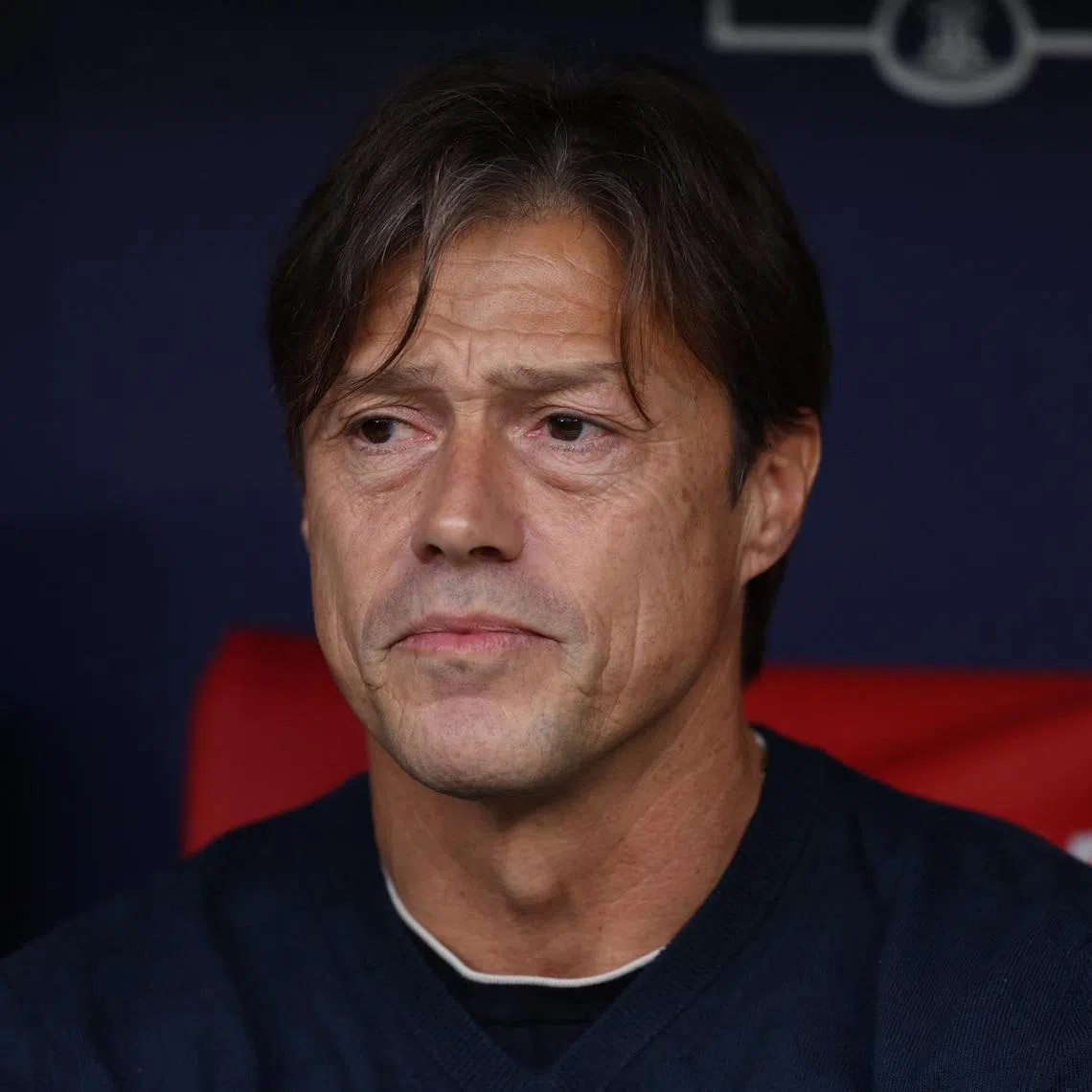 Soccer Football - LaLiga - Atletico Madrid v Sevilla - Riyadh Air Metropolitano, Madrid, Spain - November 1, 2025 Sevilla coach Matias Almeyda before the match. REUTERS/Violeta Santos Moura