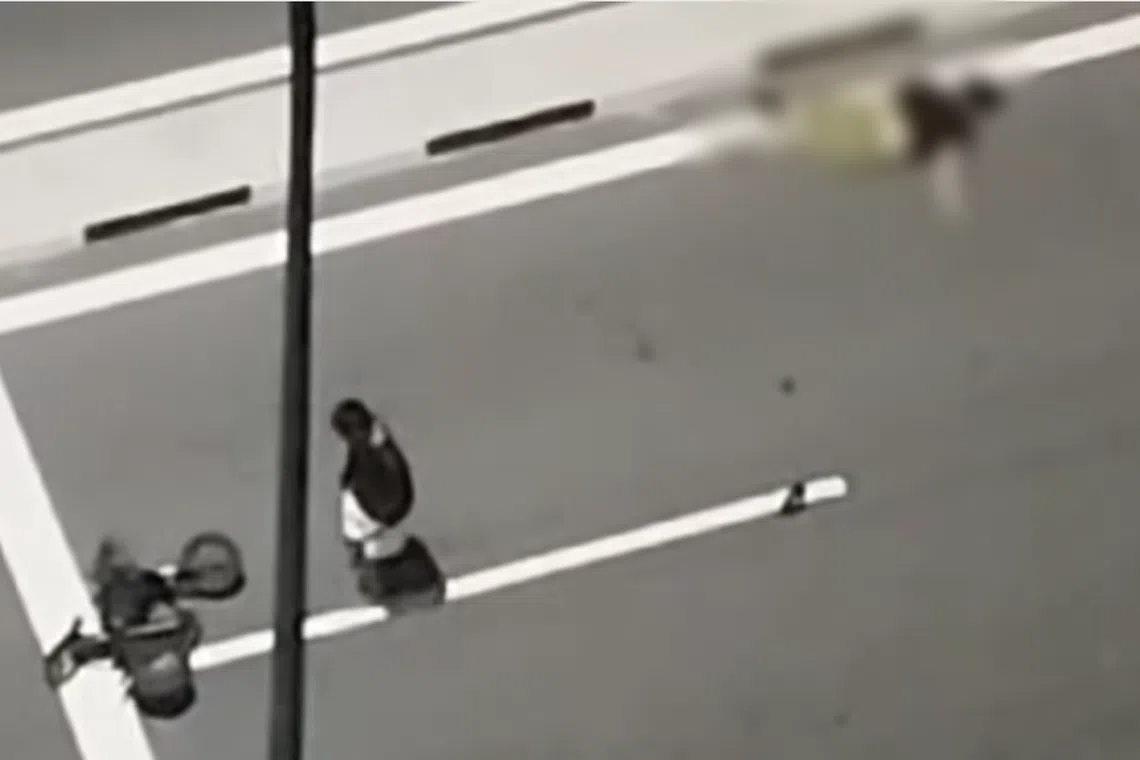 The accident happened in Yishun Ring Road towards Yishun Avenue 9 at around 11.45pm.