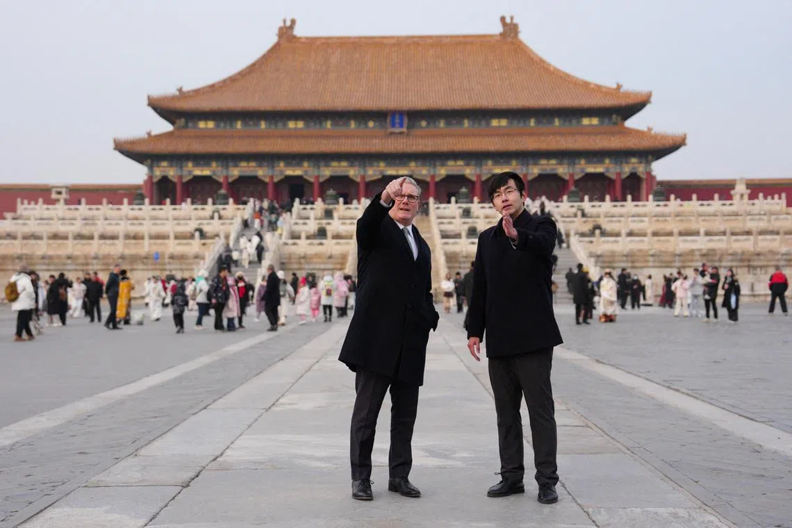 British Prime Minister Keir Starmer visits the Forbidden City during his visit to China.