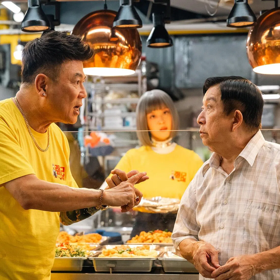 I Want To Be Boss stars (from left) Jack Neo, Zoen Tay and Henry Thia.