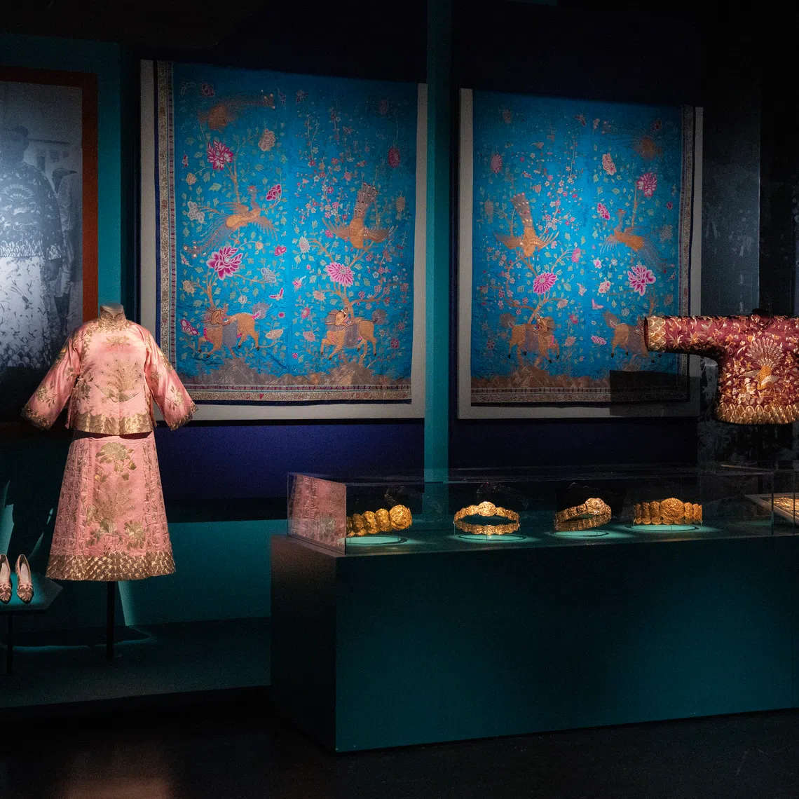Peranakan items featuring the peacock as a symbol of luxury and status. 