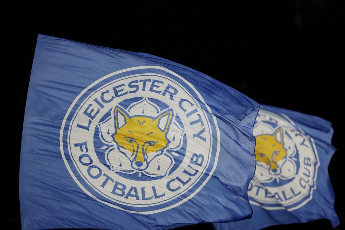 Soccer Football - Carabao Cup Third Round - Leicester City v Newport County - King Power Stadium, Leicester, Britain - November 8, 2022 General view of Leicester City flags before the match REUTERS/Carl Recine
