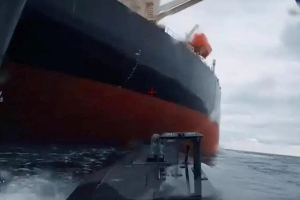 Drones hit three tankers in Black Sea as Kazakh oil production plummets, sources say