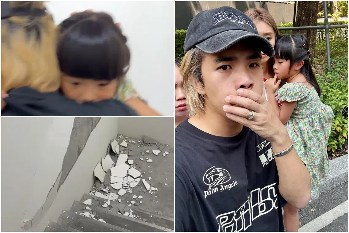 Jianhao Tan and his family followed other guests in evacuating from the hotel even though they were not certain what was happening.