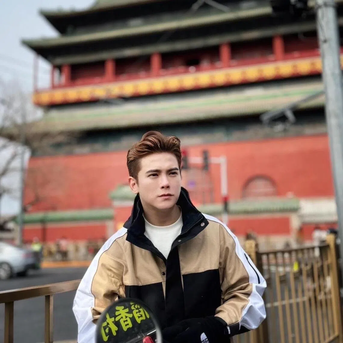 Singapore actor Nick Shen at The Drum Tower, Gulou, in Beijing’s Dongcheng District. 