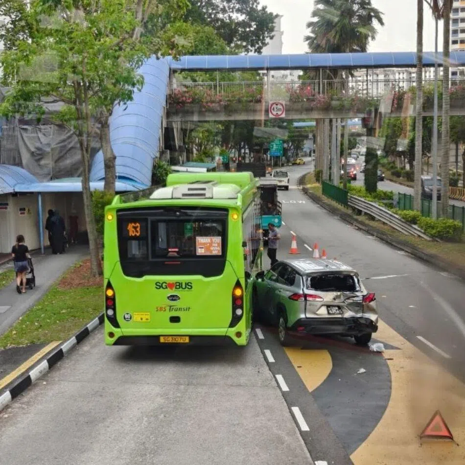 The police said they were alerted to the accident, which involved a bus, a car and a lorry, at 8.40am on Jan 21.