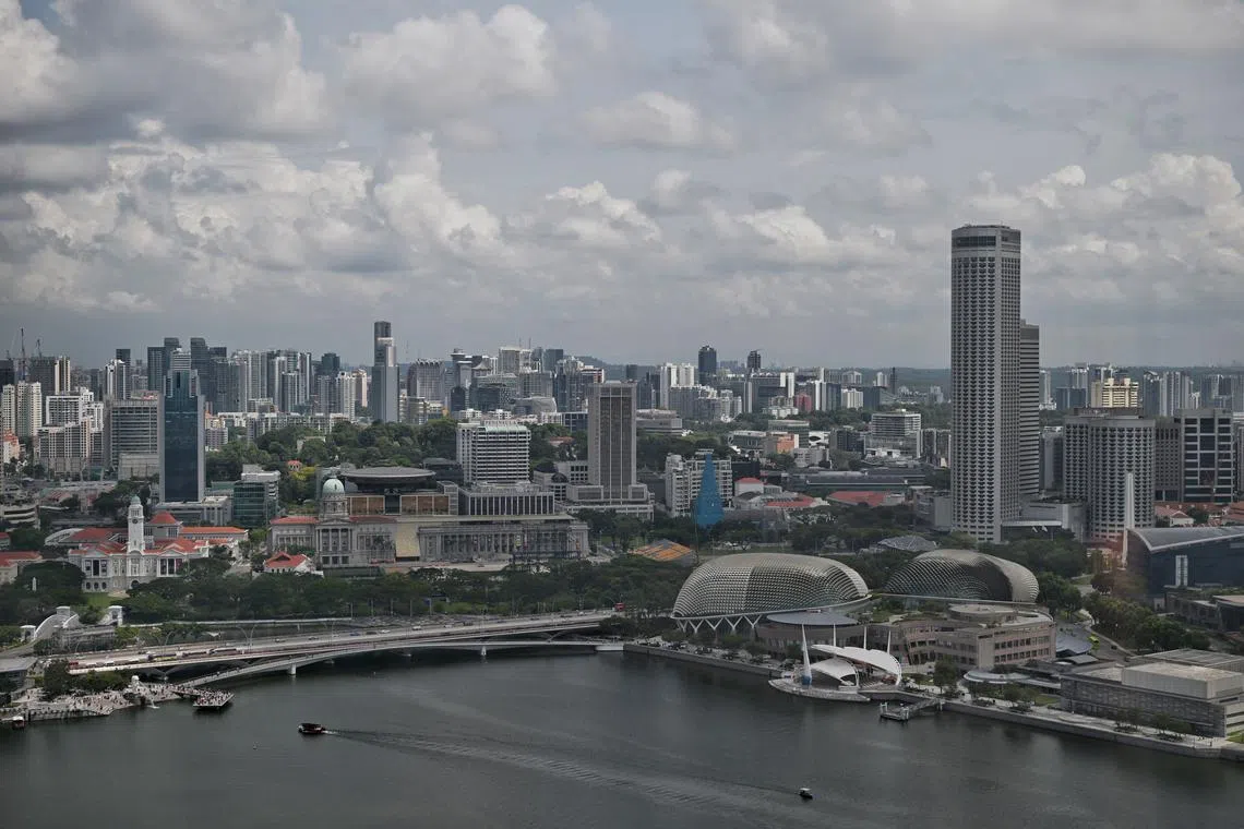 Singapore faces challenges posed by the slowing global economy amid tightening financial conditions and rising protectionism.