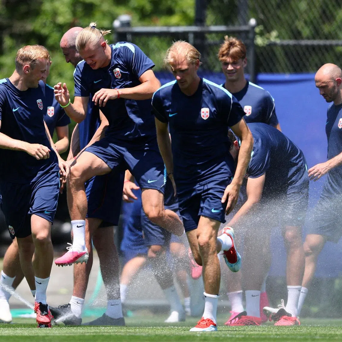 Soccer Football - FIFA World Cup 2026 - Norway Training - Melanie Lane Training Grounds, East Hanover, New Jersey, U.S. - July 4, 2026 Norway's Erling Haaland during training IMAGN IMAGES via Reuters/Vincent Carchietta