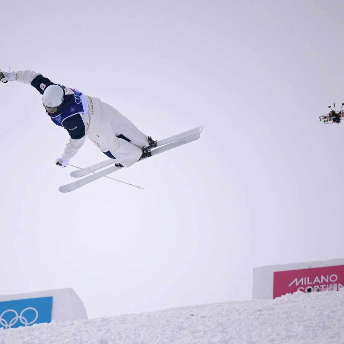 Milano Cortina 2026 Olympics - Freestyle Skiing - Men's Moguls Qualification 1 - Livigno Aerials & Moguls Park, Livigno, Italy - February 10, 2026. Ikuma Horishima of Japan in action during the Men's Moguls Qualification 1 REUTERS/Dylan Martinez