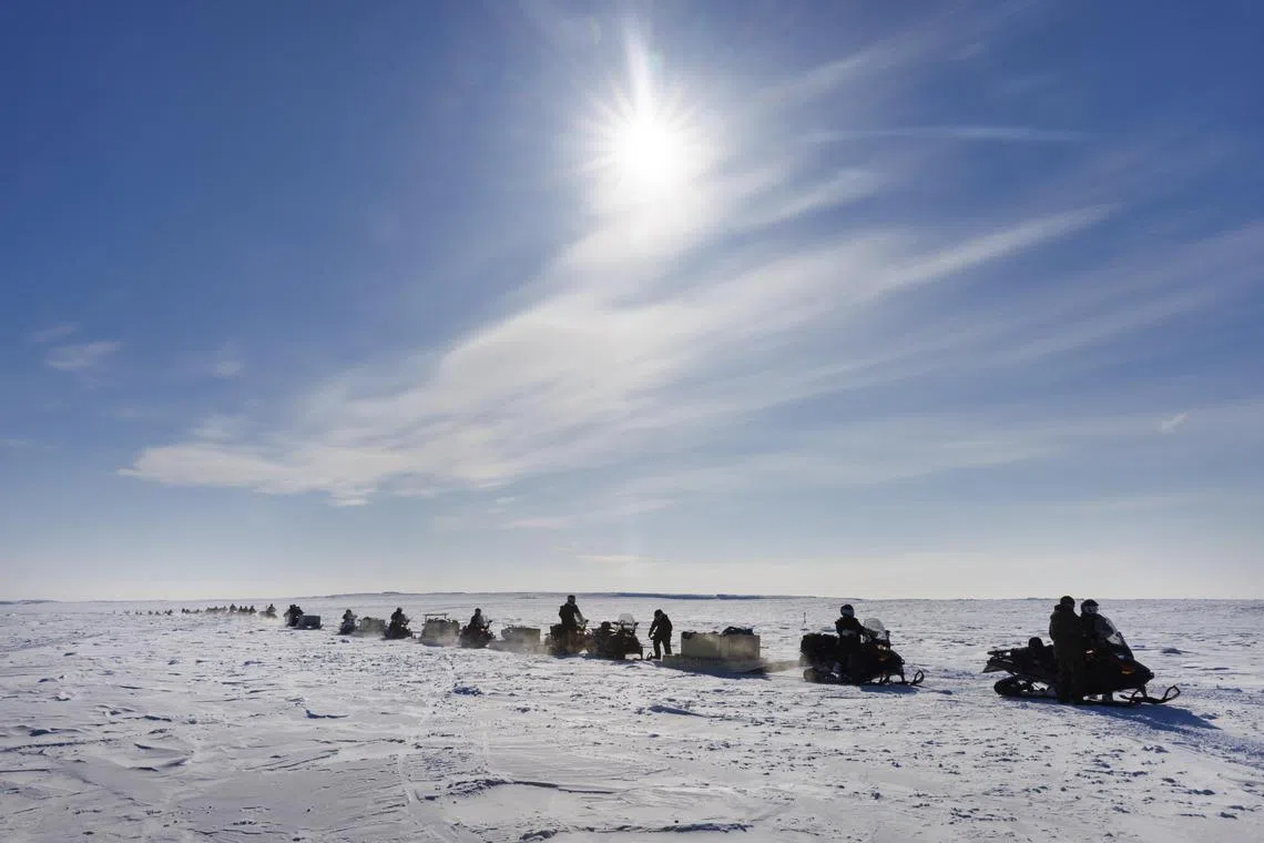 Canadian soldiers during a training exercise in the Arctic region of Nunavut, the country’s northernmost province, in 2023. Canada said it will increase military spending in the region.