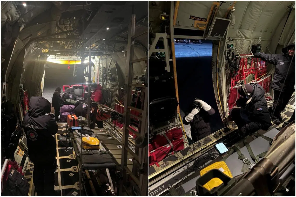 One person requiring urgent medical care and two others needing medical attention were taken on a rescue flight.